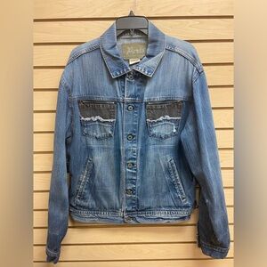 PARTS MEN FASHIONABLE JEAN JACKET SIZE LARGE